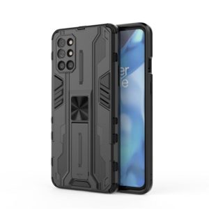 For OnePlus 9R Supersonic PC + TPU Shock-proof Protective Case with Holder(Black) (OEM)