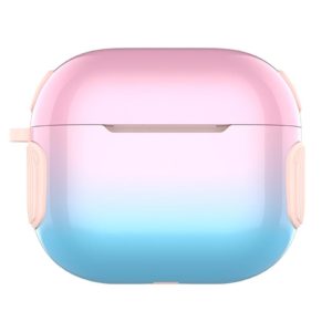 2 in 1 Varnish Colorful PC + TPU Earphone Case For AirPods 3(Pink+Blue Gradient) (OEM)