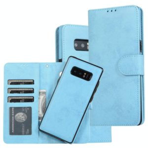 For Samsung Galaxy Note8 Retro 2 in 1 Detachable Magnetic Horizontal Flip TPU + PU Leather Case with Holder & Card Slots & Photo Frame & Wallet(Sky Blue) (OEM)