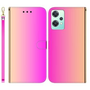 For OnePlus Nord CE 2 Lite 5G Imitated Mirror Surface Horizontal Flip Leather Phone Case(Gradient Color) (OEM)