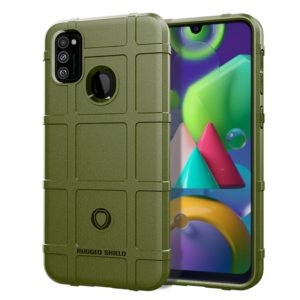 For Galaxy M21 Full Coverage Shockproof TPU Case(Army Green) (OEM)
