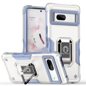 For Google Pixel 7 5G Ring Holder Non-slip Armor Phone Case(White) (OEM)