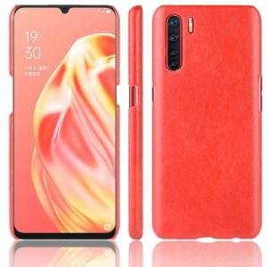 For OPPO A91 Shockproof Litchi Texture PC + PU Case(Red) (OEM)