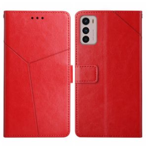 For Motorola Moto G42 Y Stitching Horizontal Flip Leather Phone Case(Red) (OEM)