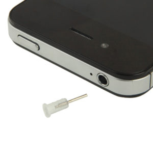 100 PCS Earphone slot Anti-dust Stopper for iPhone 4 & 4S(Transparent) (OEM)