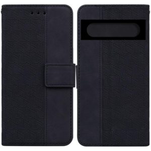 For Google Pixel 7 5G Geometric Embossed Leather Phone Case(Black) (OEM)