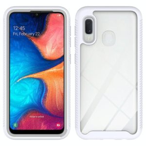 For Samsung Galaxy A20e Starry Sky Solid Color Series Shockproof PC + TPU Protective Case(White) (OEM)