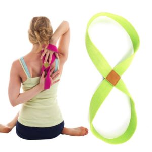 2 PCS Yoga Stretch Belt Cotton Thick Mobius Strip(Green) (OEM)