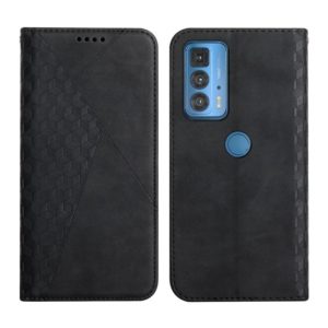 For Motorola Edge 20 Pro Skin Feel Magnetic Leather Phone Case(Black) (OEM)