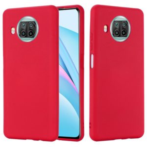 For Xiaomi Mi 10T Lite 5G Pure Color Liquid Silicone Shockproof Full Coverage Case(Red) (OEM)
