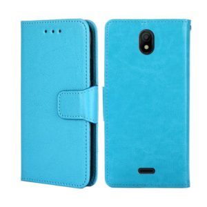 For Nokia C100 Crystal Texture Leather Phone Case(Light Blue) (OEM)