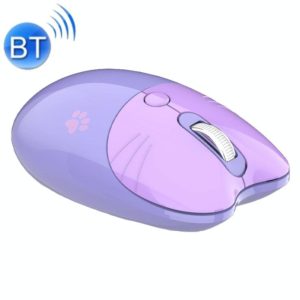 M3 3 Keys Cute Silent Laptop Wireless Mouse, Spec: Bluetooth Wireless Version (Purple) (OEM)