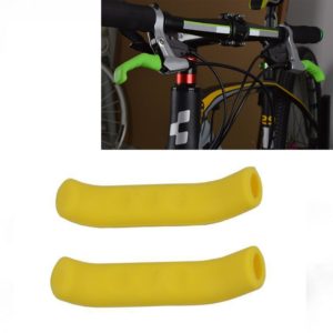 1Pair Universal Type Bicycle Brake Silicone Protection Covers(Yellow) (OEM)