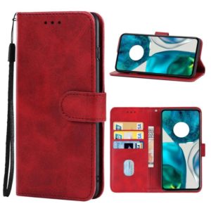 Leather Phone Case For Motorola Moto G52(Red) (OEM)