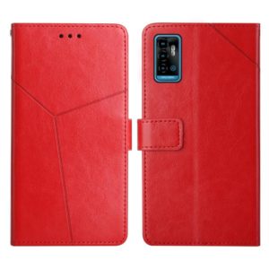 For ZTE Blade A51 Y Stitching Horizontal Flip Leather Phone Case(Red) (OEM)