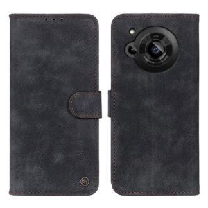 For Sharp Aquos R7 Antelope Texture Magnetic Buckle Leather Phone Case(Black) (OEM)