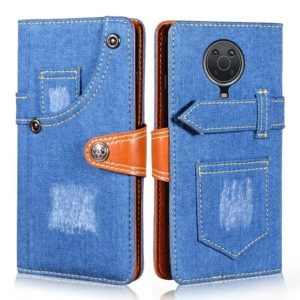 For Nokia G20 Denim Horizontal Flip Leather Case with Holder & Card Slot & Wallet(Dark Blue) (OEM)