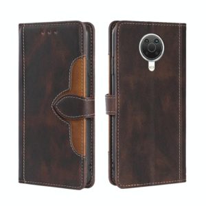 For Nokia 6.3 / G20 Skin Feel Straw Hat Magnetic Buckle Leather Phone Case(Brown) (OEM)