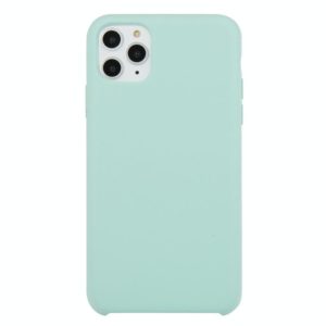 For iPhone 11 Pro Solid Color Solid Silicone Shockproof Case(Emerald Green) (OEM)