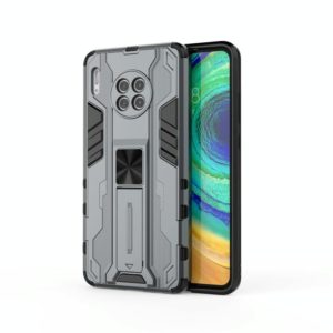 For Huawei Mate 30 Supersonic PC + TPU Shock-proof Protective Case with Holder(Grey) (OEM)