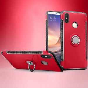 Magnetic 360 Degree Rotation Ring Holder Armor Protective Case for Xiaomi Mi Max 3 (Red) (OEM)