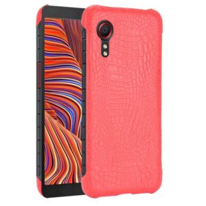For Samsung Galaxy Xcover 5 Shockproof Crocodile Texture PC + PU Case(Red) (OEM)