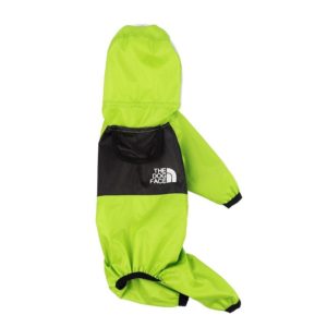 Seasons Universal Raincoat For Dogs Four-Legged Clothing Transparent PU Waterproof Clothing, Size: L(Apple Green) (OEM)