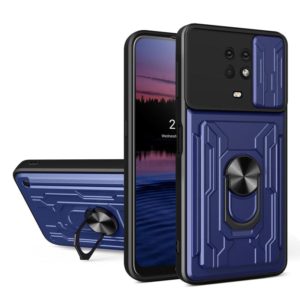 For Nokia G10 Sliding Camshield Card Phone Case(Blue) (OEM)