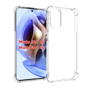 For Motorola Moto G31 Shockproof Non-slip Thickening TPU Phone Case(Transparent) (OEM)