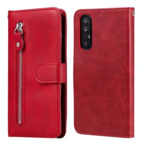 For OPPO Reno3 Pro / Find X2 Neo Fashion Calf Texture Zipper Horizontal Flip Leather Case with Holder & Card Slots & Wallet Function(Red) (OEM)
