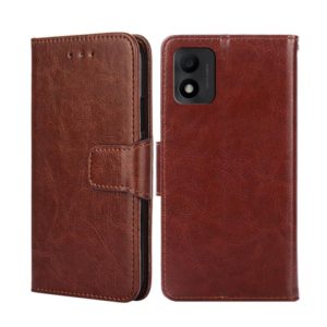 For TCL 303 Crystal Texture Leather Phone Case(Brown) (OEM)
