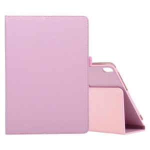 For Lenovo M10 Plus TB-X606F Litchi Texture Solid Color Horizontal Flip Leather Case with Holder & Pen Slot(Pink) (OEM)
