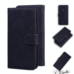 For Infinix Zero 8 X687 Skin Feel Pure Color Flip Leather Phone Case(Black) (OEM)