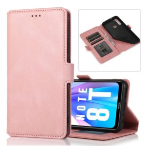 For Xiaomi Redmi Note 8T Retro Magnetic Closing Clasp Horizontal Flip Leather Case with Holder & Card Slots & Photo Frame & Wallet(Rose Gold) (OEM)
