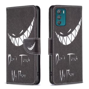For Motorola Moto G42 4G Colored Drawing Pattern Leather Phone Case(Smirk) (OEM)