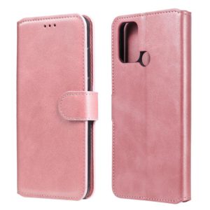 For OPPO Realme 7i / C17 Classic Calf Texture PU + TPU Horizontal Flip Leather Case, with Holder & Card Slots & Wallet(Rose Gold) (OEM)