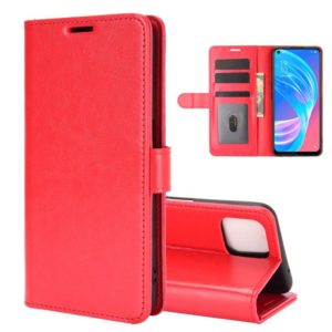 For OPPO A72 / A73 5G R64 Texture Single Horizontal Flip Protective Case with Holder & Card Slots & Wallet & Photo Frame(Red) (OEM)