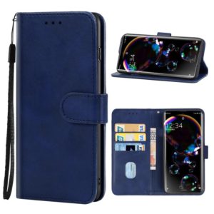 For Sharp Aquos R7/P7 Leather Phone Case(Blue) (OEM)