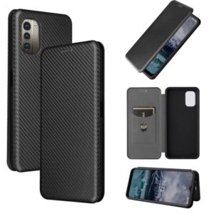 For Nokia G11 / G21 Carbon Fiber Texture Leather Phone Case(Black) (OEM)