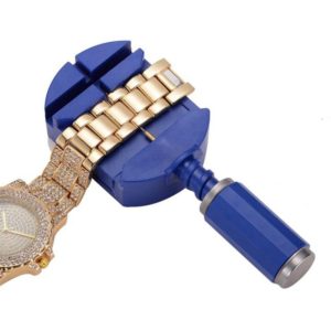 Watch Link Remover Strap Adjuster Bracelet Band Repair Tool Kit(Blue) (OEM)