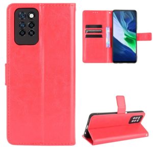 For Infinix Note 10 Pro Crazy Horse Texture Horizontal Flip Leather Case with Holder & Card Slots & Lanyard(Red) (OEM)
