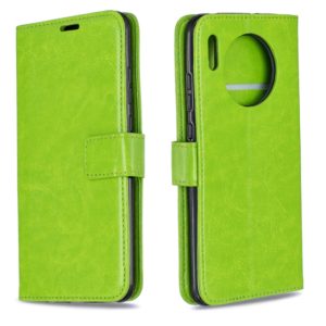 For Huawei Mate 30 Crazy Horse Texture Horizontal Flip Leather Case with Holder & Card Slots & Wallet & Photo Frame(Green) (OEM)