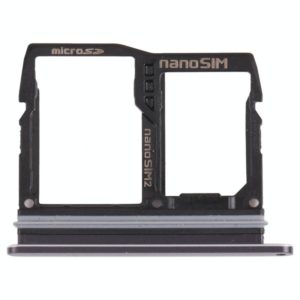 Nano SIM Card Tray + Nano SIM Card Tray / Micro SD Card Tray for LG Wing 5G LMF100N, LM-F100N, LM-F100V, LM-F100 (Black) (OEM)