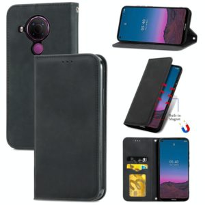 For Nokia 5.4 Retro Skin Feel Business Magnetic Horizontal Flip Leather Case With Holder & Card Slots & Wallet & Photo Frame(Black) (OEM)
