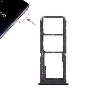 For Vivo Y97 2 x SIM Card Tray + Micro SD Card Tray (Black) (OEM)