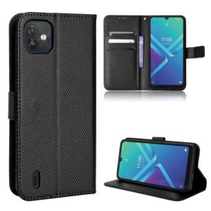 For Wiko Y82 Diamond Texture Leather Phone Case(Black) (OEM)