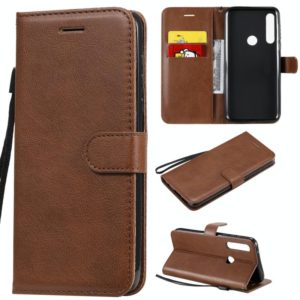 For Motorola Moto G Power Solid Color Horizontal Flip Protective Leather Case with Holder & Card Slots & Wallet & Lanyard(Brown) (OEM)