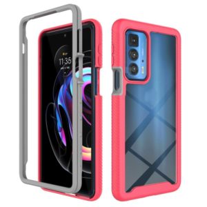 For Motorola Edge 20 Pro Starry Sky Solid Color Series Shockproof PC + TPU Protective Case(Light Red) (OEM)