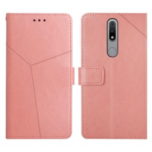 For Nokia 2.4 Y Stitching Horizontal Flip Leather Phone Case(Rose Gold) (OEM)