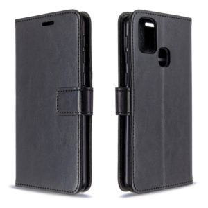 For Galaxy M31 Crazy Horse Texture Horizontal Flip Leather Case with Holder & Card Slots & Wallet & Photo Frame(Black) (OEM)
